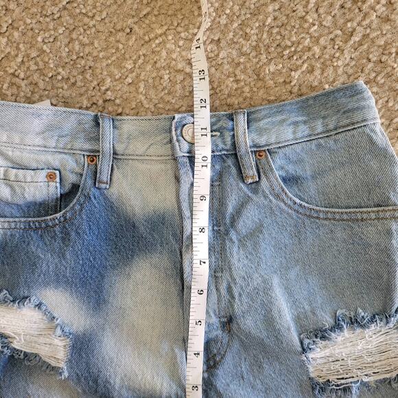 Pacsun‎ Women's Distressed Button Fly Ultra High Rise Vintage Short. Size 26 - Picture 8 of 9